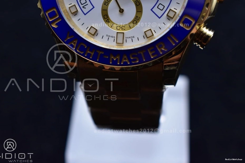 Dial II 1218 116688 KF Comfortable Best YachtMaster on Edition YG Bracelet White YG 1:1 A 1225